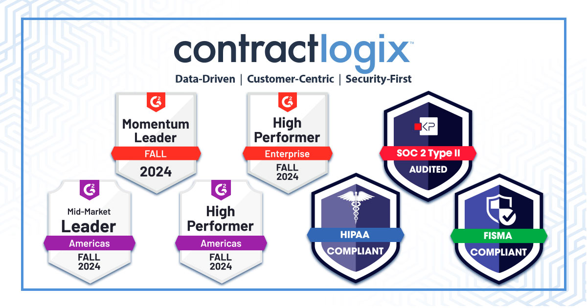 G2 Momentum Leader and other badges awarded to contract logix